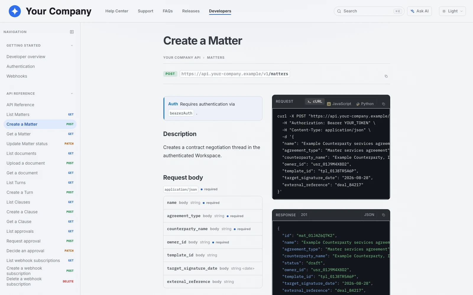 A GraphStaff API reference generated from an OpenAPI spec